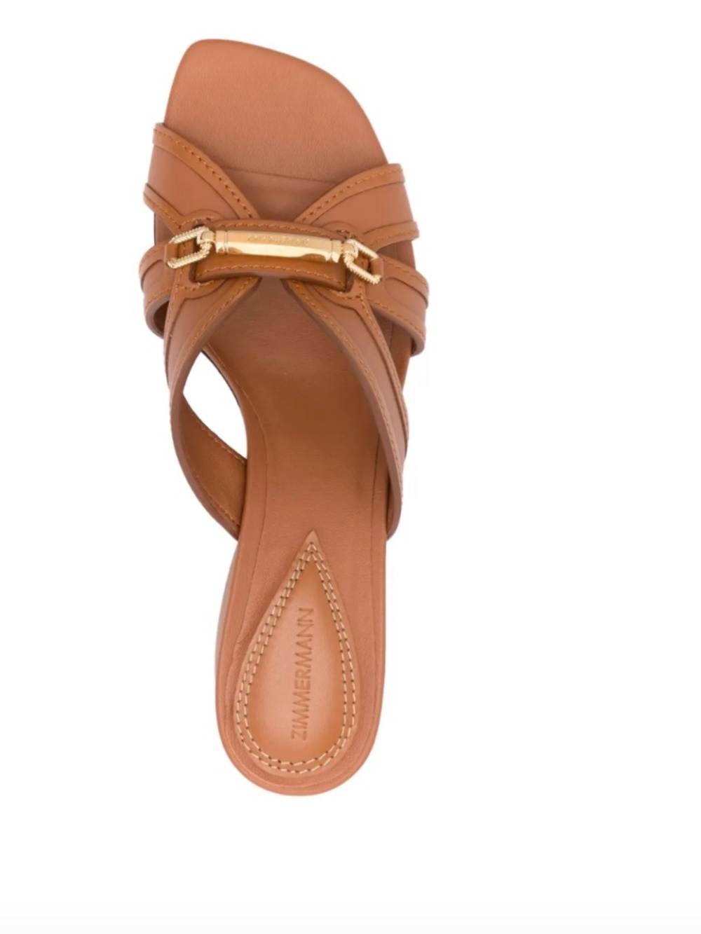 Zimmermann Prisma Brown Mules (65mm), size 39